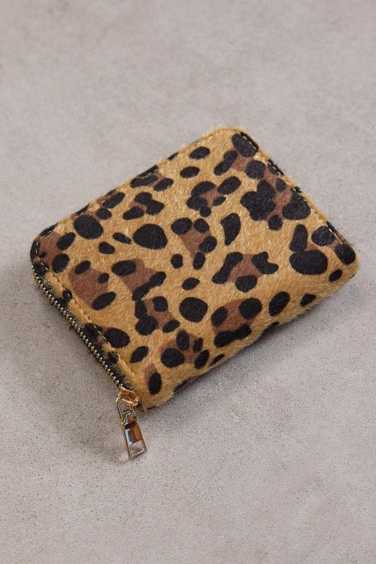 Leopard Zippered Patterned Wallet CZDN133-F9