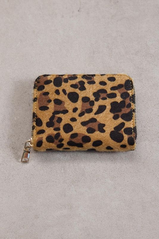 Leopard Zippered Patterned Wallet CZDN133-F9