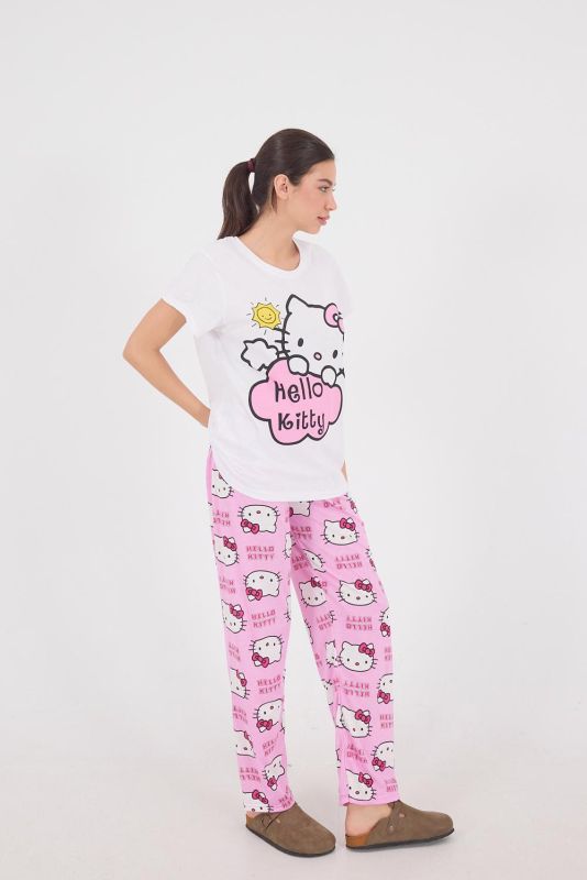 Pink Hello Kitty Printed Pajama Set PJM10-X7