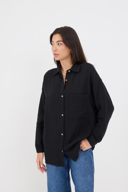 Ecru One Pocket Buttoned Shirt G0347-Y2