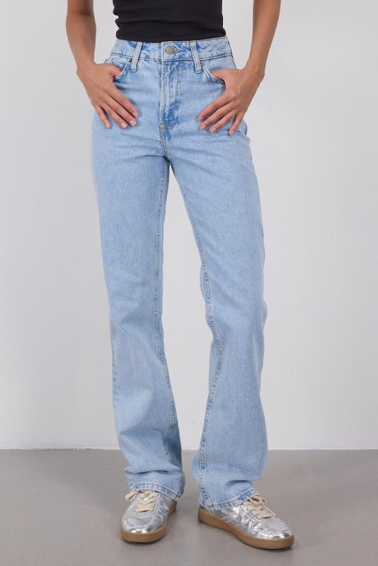 Denim Color High Waist Straight Jean Pants PN5469-PNC