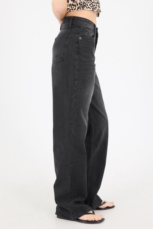 White High Waist Wide Leg Jean Pants PN5198-PNJ