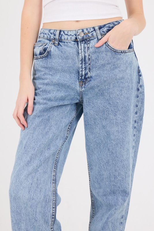 White High Waist Wide Leg Jean Pants PN5198-PNJ