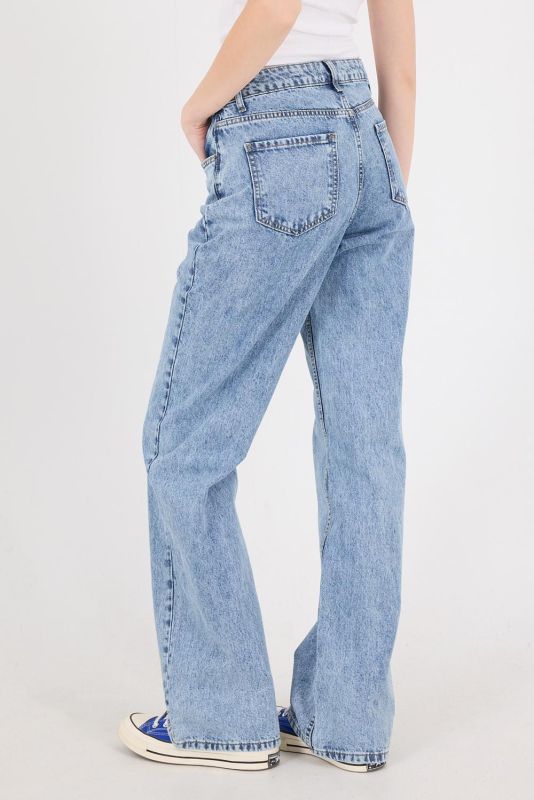 White High Waist Wide Leg Jean Pants PN5198-PNJ