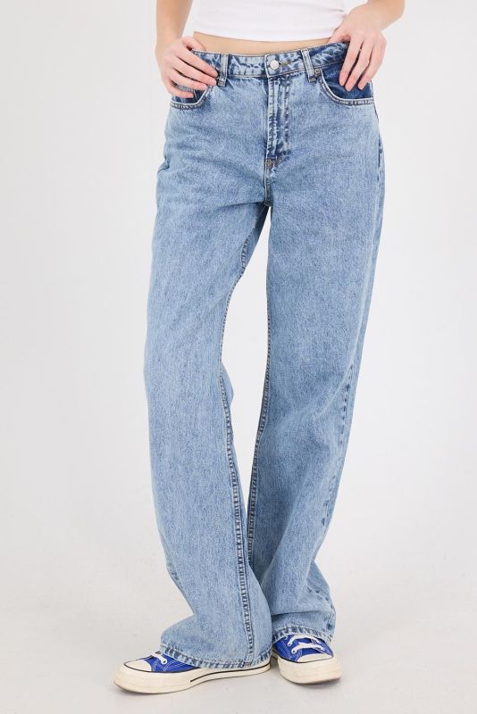 White High Waist Wide Leg Jean Pants PN5198-PNJ