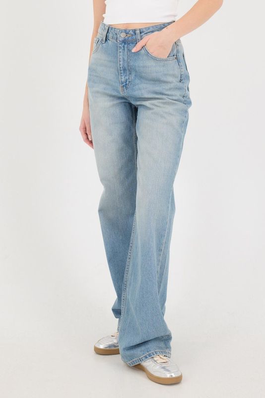 White High Waist Wide Leg Jean Pants PN5198-PNJ