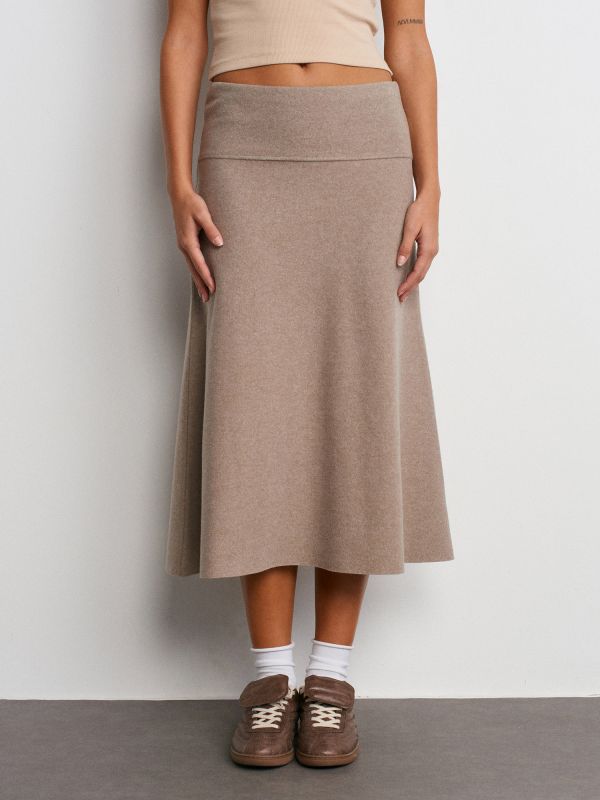 80390 Thessaloniki Midi Skirt-Light Khaki