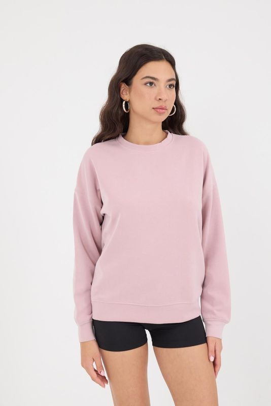 Stone Crew Neck Long Sleeve Modal Sweatshirt S11055-L10