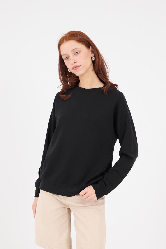 Stone Crew Neck Long Sleeve Modal Sweatshirt S11055-L10