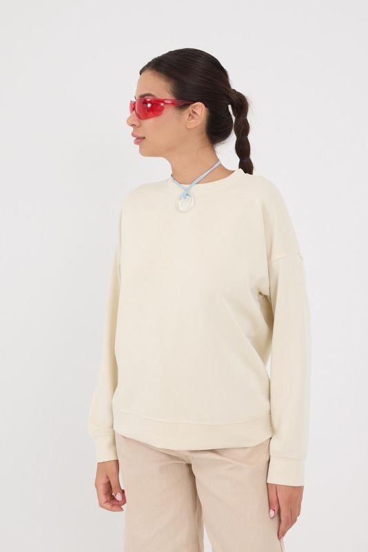 Stone Crew Neck Long Sleeve Modal Sweatshirt S11055-L10