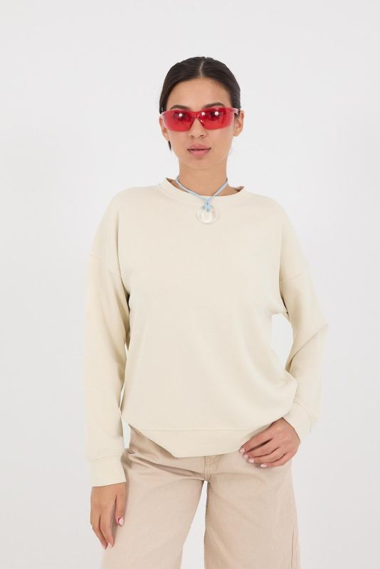 Stone Crew Neck Long Sleeve Modal Sweatshirt S11055-L10