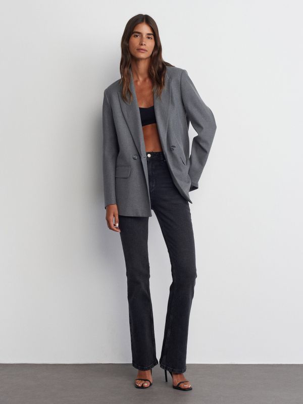 60747 Double-breasted Jacket-Grey